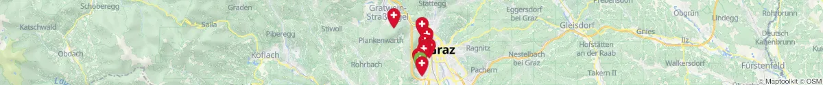 Kartenansicht für Apotheken-Notdienste in der Nähe von Thal (Graz-Umgebung, Steiermark)